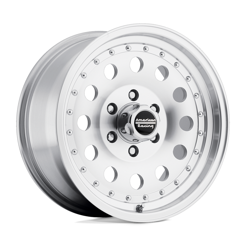 American Racing - AR62 OUTLAW II - Silver - MACHINED - 16" x 7", -8 Offset, 8x165.1 (Bolt Pattern), 130.8mm HUB