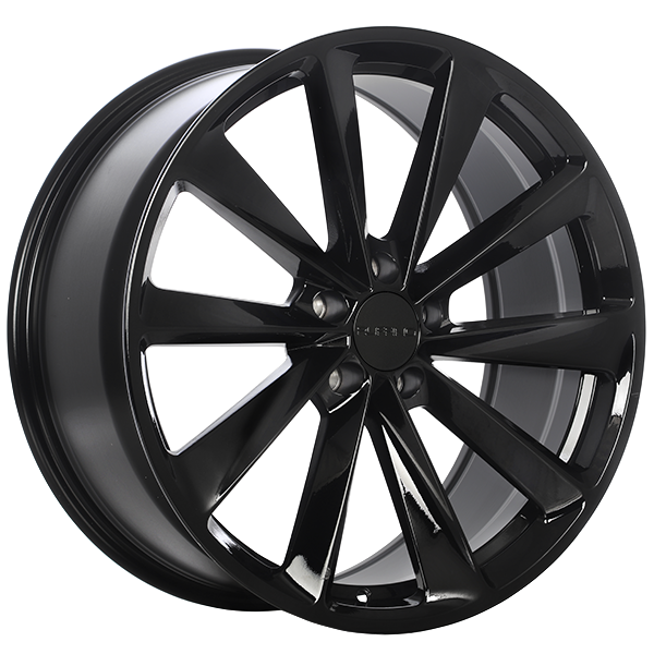 Ruffino Wheels - Reactor - Black - Gloss Black - 19" x 8.5", 35 Offset, 5x114.3 (Bolt Pattern), 73.1mm HUB
