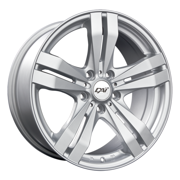 Dai Alloys - Target - Silver - Silver - 17" x 7.5", 42 Offset, 5x114.3 (Bolt Pattern), 73.1mm HUB