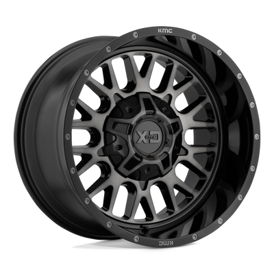 XD Series - XD842 SNARE - Black - GLOSS BLACK GRAY TINT - 20" x 10", -18 Offset, 5x127/139.7 (Bolt Pattern), 78.1mm HUB
