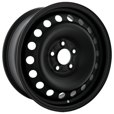 Envy Wheels - NX4 STEEL WHEEL - Black - FLAT BLACK - 16" x 6.5", 43 Offset, 5x108 (Bolt Pattern), 65.1mm HUB