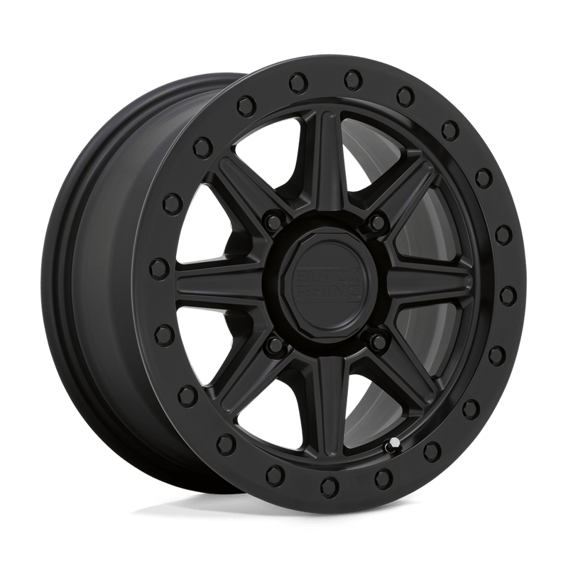 Black Rhino Powersports - WEBB UTV - Black - MATTE BLACK - 14" x 7", 51 Offset, 4x110 (Bolt Pattern), 80.2mm HUB