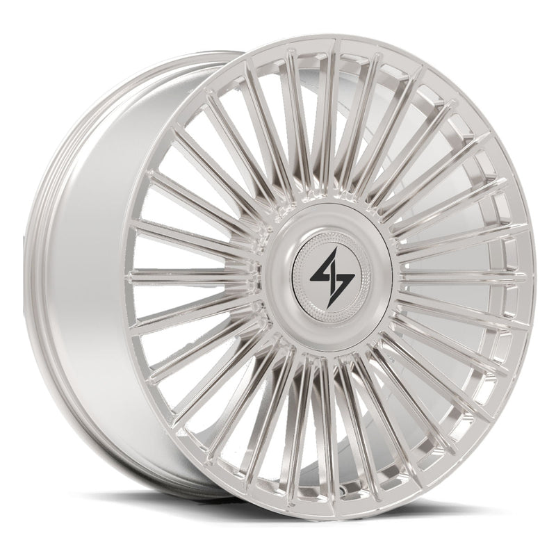 Sentali - Spectre - Chrome - 24" x 10", 30 Offset, 5x120/127 (Bolt pattern), 74.1mm HUB