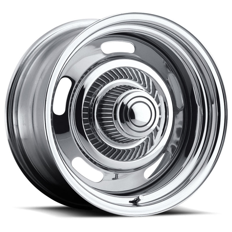 Vision Wheel American Muscle - 57 RALLY - Chrome - 15" x 4", 0 Offset, 5x120.65 (Bolt pattern), 81.70mm HUB