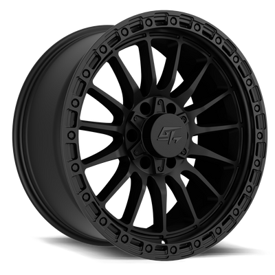 GT Off-Road - Renegade - Black - Matte Black - 17" x 8.5", 25 Offset, 5x127, 139.7 (Bolt Pattern), 78.1mm HUB