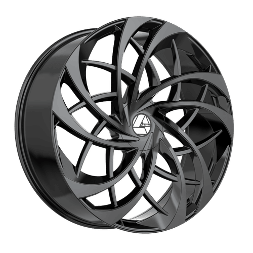 Azara - AZA-540 - Black - Gloss Black - 20" x 8.5", 35 Offset, 5x112/114.3 (Bolt pattern), 74.1mm HUB