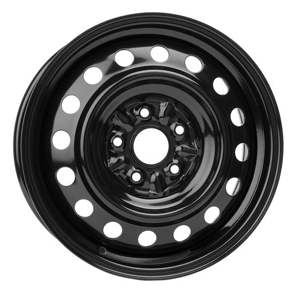 RNB - STEEL WHEEL - Black - Gloss Black - 16" x 6.5", 45 Offset, 5x114.3 (Bolt Pattern), 60.1mm HUB