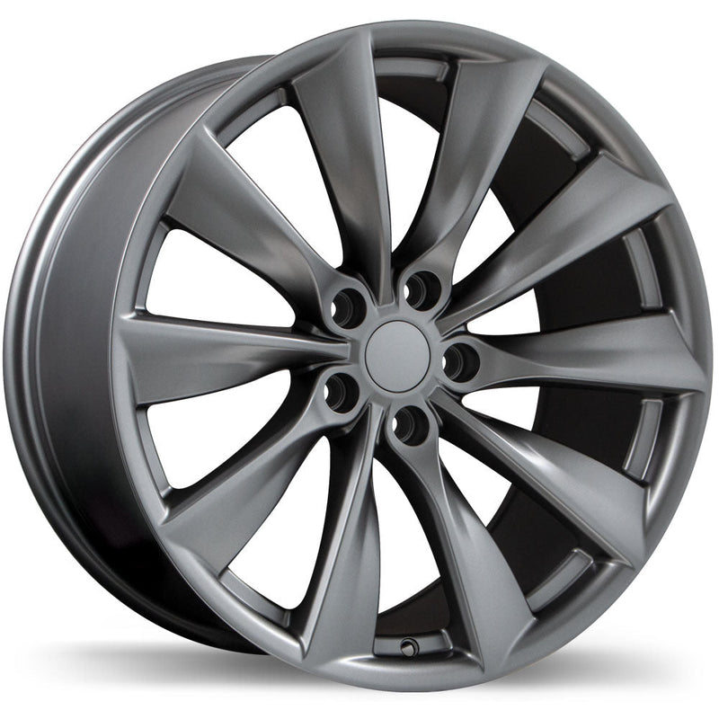 Replika - R241 - Gunmetal - Space Grey - 19" x 9.5", 45 Offset, 5x114.3 (Bolt Pattern), 70.1mm HUB
