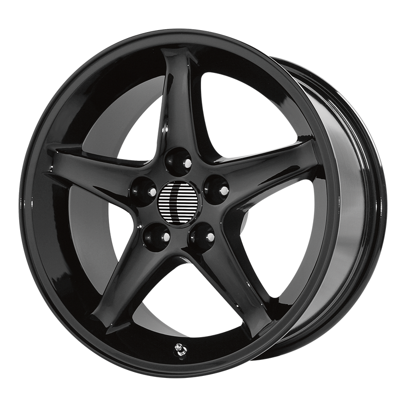 OE Creations - PR102 - Black - Gloss Black - 17" x 9", 24 Offset, 5x114.3 (Bolt Pattern), 70.7mm HUB