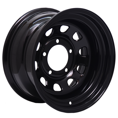 Envy Wheels - 101MB D WINDOW - Black - GLOSS BLACK - 15" x 8", -19 Offset, 5x114.3 (Bolt Pattern), 84mm HUB