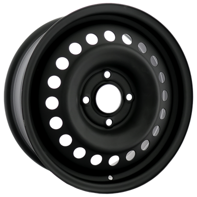 Envy Wheels - NX4 STEEL WHEEL - Black - FLAT BLACK - 16" x 6.5", 45 Offset, 4x114.3 (Bolt Pattern), 66.1mm HUB