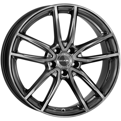 Mak Wheels - EVO-D - Silver - M-TITAN - 21" x 11", 49 Offset, 5x112 (Bolt Pattern), 66.6mm HUB