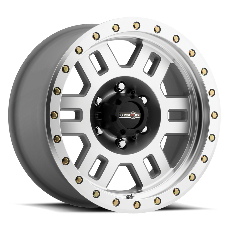 Vision Wheel Off-Road - 398 MANX - Silver - Machined - 18" x 9", 18 Offset, 6x139.7 (Bolt Pattern), 106.2mm HUB