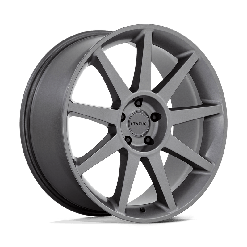 Status Wheels - MAMMOTH - Gunmetal - MATTE ANTHRACITE - 22" x 9.5", 30 Offset, 5x114.3 (Bolt Pattern), 72.6mm HUB