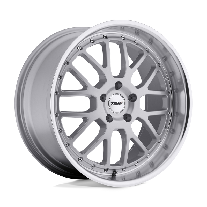 TSW Wheels - VALENCIA - Silver - Silver with Mirror Cut Lip - 18" x 9.5", 45 Offset, 5x112 (Bolt Pattern), 72.1mm HUB