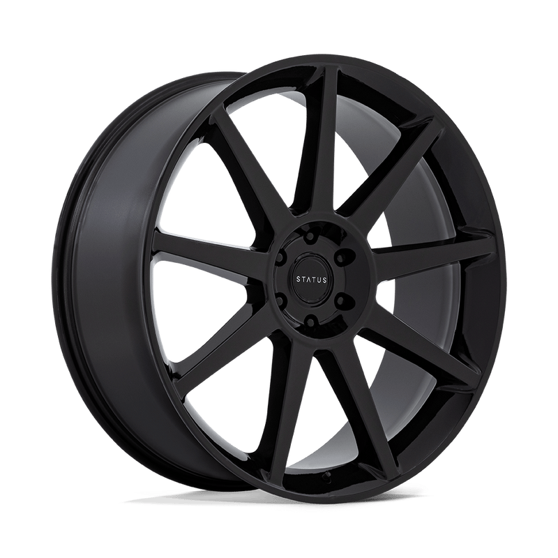 Status Wheels - MAMMOTH - Black - GLOSS BLACK - 22" x 9.5", 25 Offset, 6x139.7 (Bolt Pattern), 106.1mm HUB