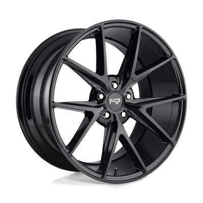 Niche - M119 MISANO - Black - GLOSS BLACK - 20" x 10", 40 Offset, 5x114.3 (Bolt Pattern), 72.6mm HUB