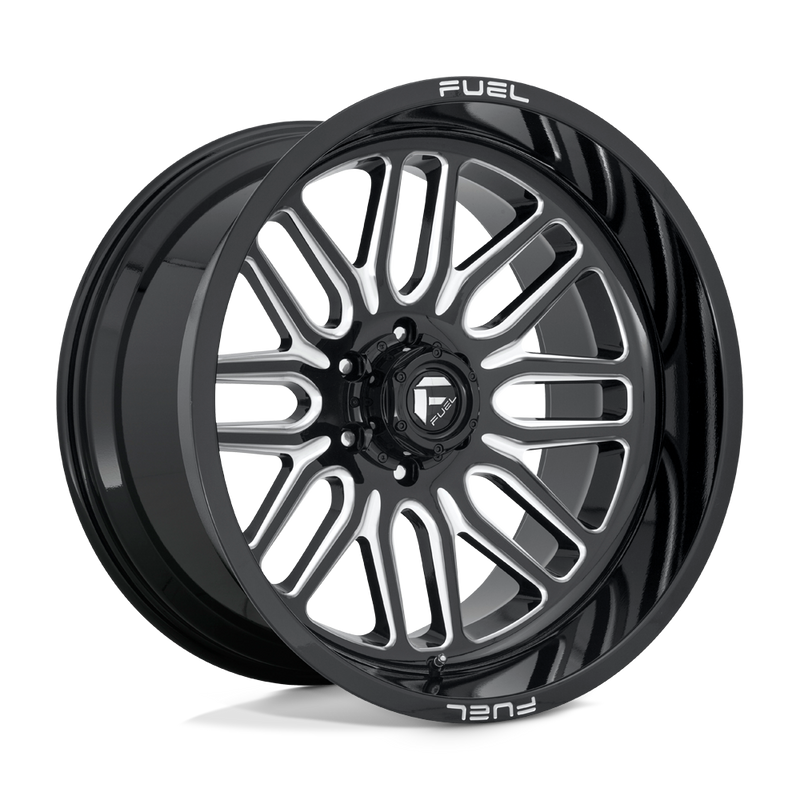 Fuel - D662 IGNITE - Black - GLOSS BLACK MILLED - 22" x 12", -43 Offset, 6x135 (Bolt Pattern), 87.1mm HUB