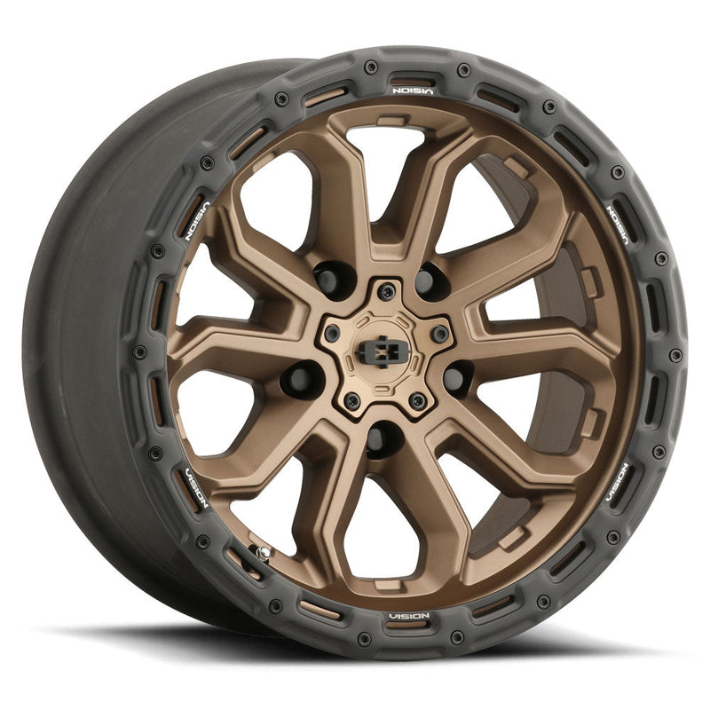 Vision Wheel Off-Road - 405 KORUPT - Bronze - Satin Bronze - 17" x 8", 30 Offset, 5x114.3 (Bolt Pattern), 76.1mm HUB