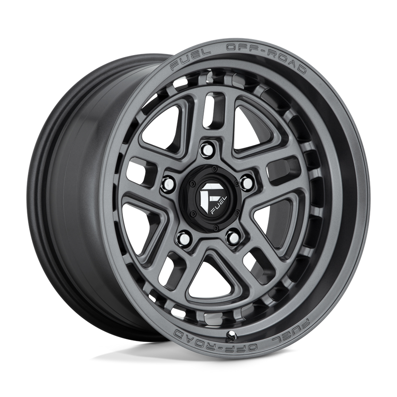 Fuel - D668 NITRO - Gunmetal - MATTE GUN METAL - 17" x 9", -12 Offset, 5x139.7 (Bolt Pattern), 78.1mm HUB