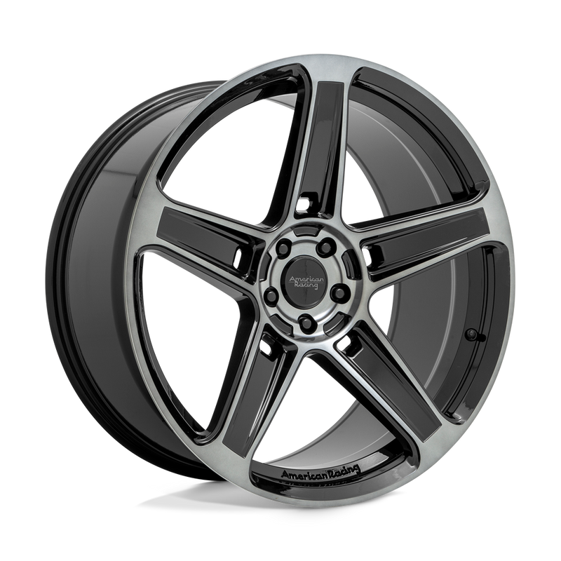 American Racing - AR936 HELLION - Black - GLOSS BLACK WITH GRAY TINT - 20" x 9.5", 15 Offset, 5x115 (Bolt Pattern), 72.6mm HUB