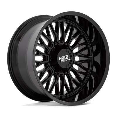 Moto Metal - MO809 STINGER - Black - GLOSS BLACK - 22" x 12", -44 Offset, 5x127/139.7 (Bolt Pattern), 78.1mm HUB