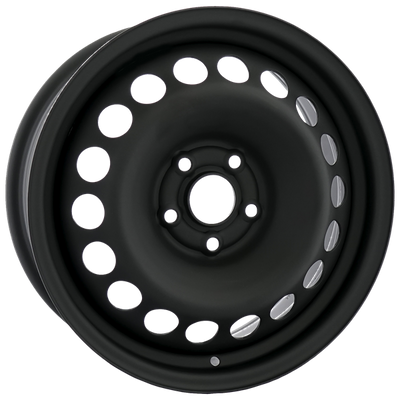 Envy Wheels - NX6 STEEL WHEEL - Black - FLAT BLACK - 16" x 6.5", 39 Offset, 5x105 (Bolt Pattern), 57.1mm HUB