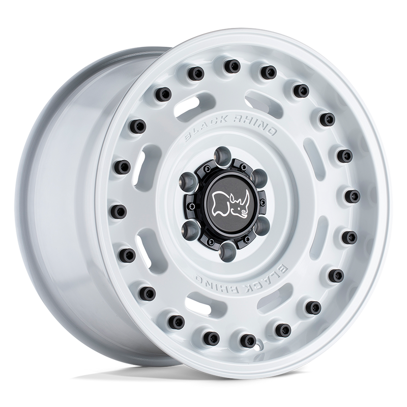Black Rhino - AXLE - White - GLOSS WHITE - 17" x 9.5", 6 Offset, 6x139.7 (Bolt Pattern), 112.1mm HUB