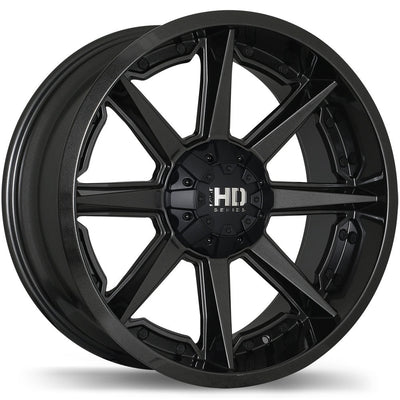 Fast HD - Grinder - Gunmetal - Anthracite - 20" x 9", 20 Offset, 6x135/139.7 (Bolt Pattern), 106.1mm HUB