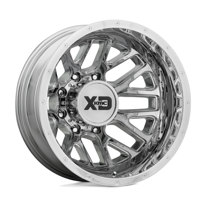 XD Series - XD843 GRENADE DUALLY - Chrome - Chrome - 17" x 6.5", -140 Offset, 8x165.1 (Bolt Pattern), 125.1mm HUB