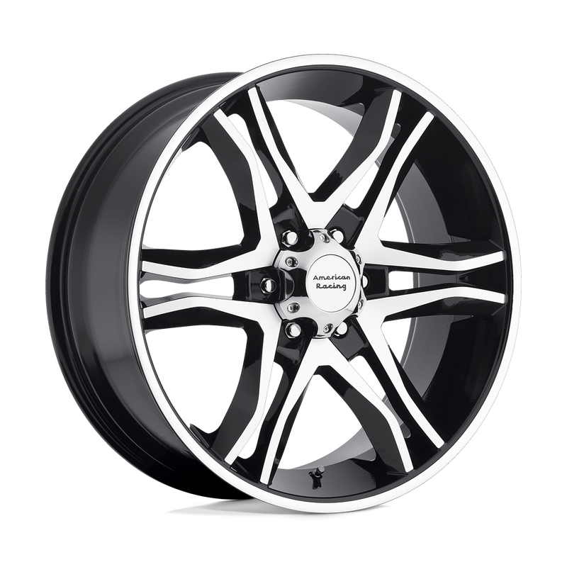 American Racing - AR893 MAINLINE - Black - GLOSS BLACK MACHINED - 20" x 8.5", 35 Offset, 6x135 (Bolt Pattern), 87.1mm HUB