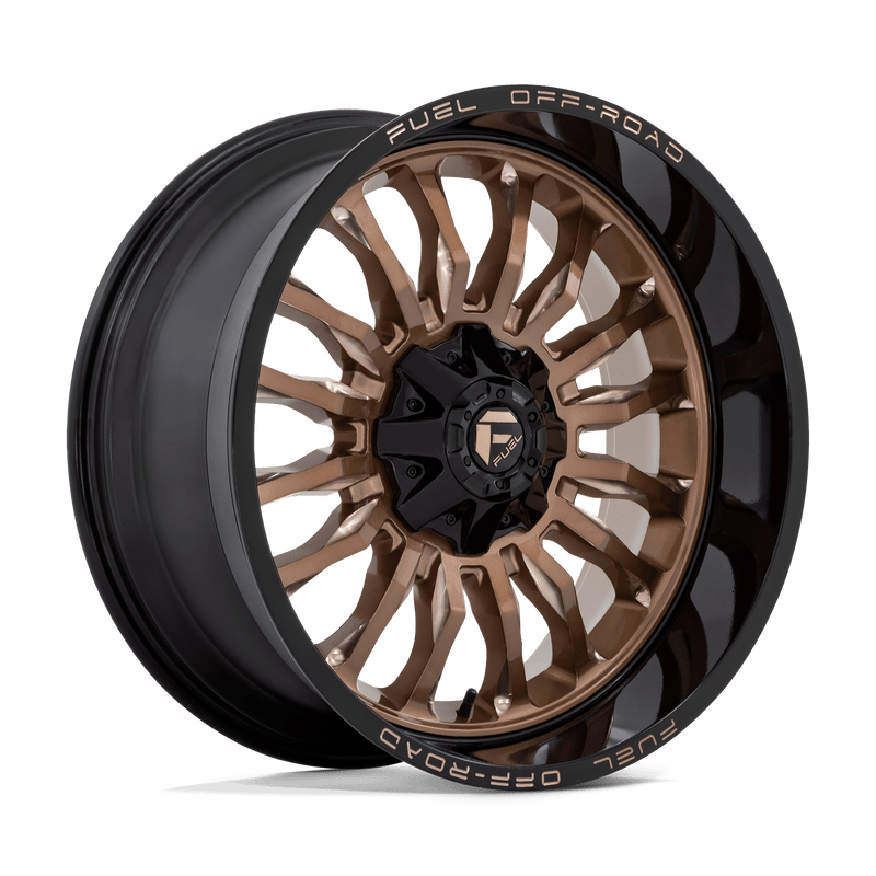 Fuel - D797 ARC - Bronze - PLATINUM BRONZE WITH BLACK LIP - 22" x 10", -18 Offset, 6x135/139.7 (Bolt Pattern), 106.1mm HUB
