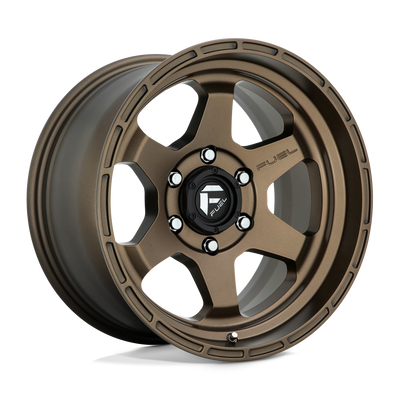 Fuel - D666 SHOK - Bronze - MATTE BRONZE - 18" x 9", -12 Offset, 5x127 (Bolt Pattern), 71.5mm HUB