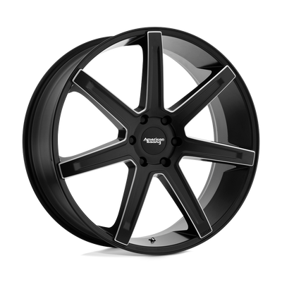 American Racing - AR938 REVERT - Black - SATIN BLACK MILLED - 22" x 9.5", 38 Offset, 6x139.7 (Bolt Pattern), 106.1mm HUB