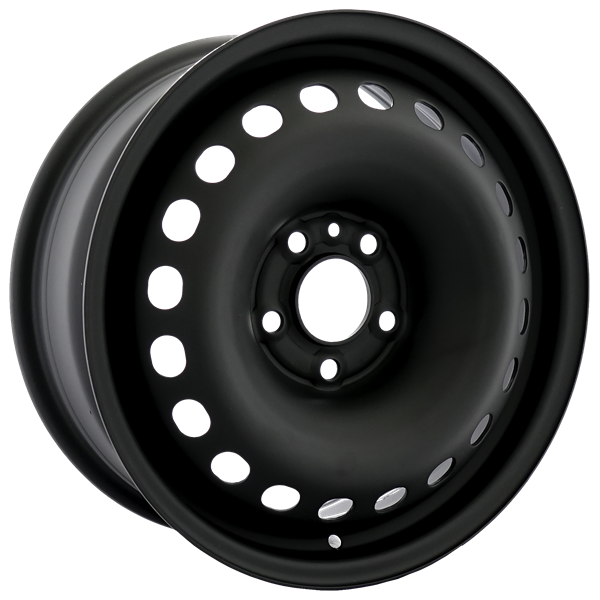 Envy Wheels - NX6 STEEL WHEEL - Black - FLAT BLACK - 16" x 6.5", 41 Offset, 5x110 (Bolt Pattern), 65.1mm HUB