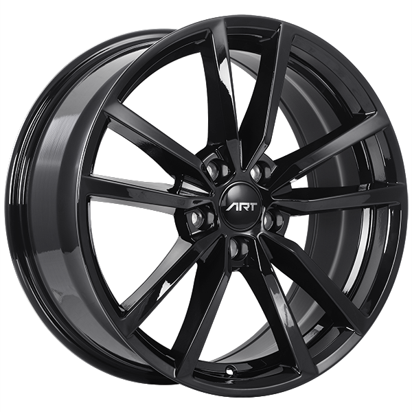 ART - Replica 75 - Black - Gloss Black - 17" x 7.5", 45 Offset, 5x112 (Bolt Pattern), 57.1mm HUB