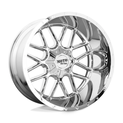 Moto Metal - MO986 SIEGE - Chrome - CHROME - 22" x 10", 12 Offset, 6x135/139.7 (Bolt Pattern), 106.1mm HUB