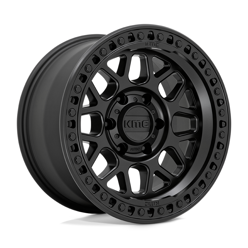 KMC Wheels - KM549 GRS - Black - SATIN BLACK - 20" x 9", 0 Offset, 6x139.7 (Bolt Pattern), 106.1mm HUB