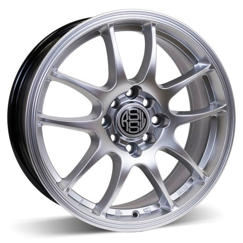 RSSW - Velocity - Silver - Hyper silver - 15" x 6.5", 35 Offset, 4x100/114.3 (Bolt Pattern), 73.1mm HUB
