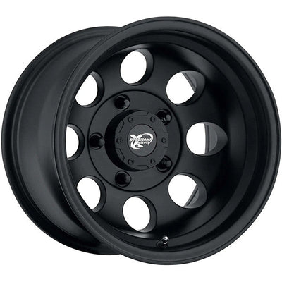 Pro Comp - PA69 VINTAGE - Black - Flat Black - 17" x 9", -6 Offset, 8x165.1 (Bolt pattern), 130.8mm HUB