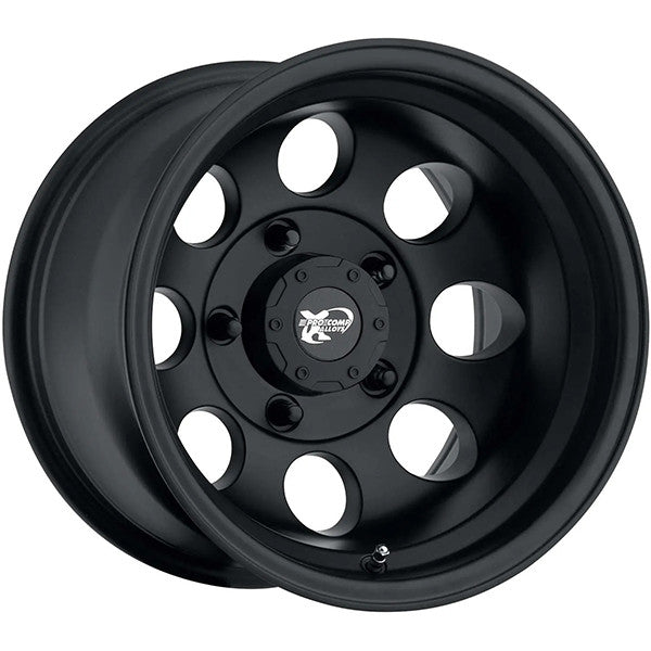 Pro Comp - PA69 VINTAGE - Black - Flat Black - 15" x 8", -19 Offset, 6x139.7 (Bolt pattern), 108.0mm HUB