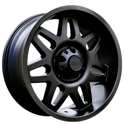 Envy Wheels - ET-2 - Black - SATIN BLACK - 20" x 9", 18 Offset, 5x139.7 (Bolt Pattern), 77.8mm HUB