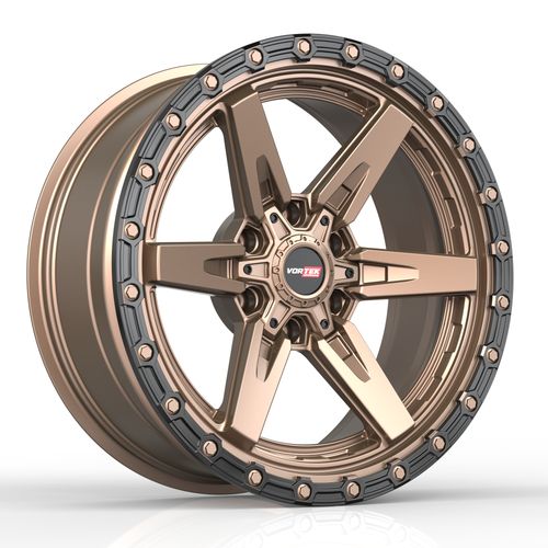 Vortek Offroad - VRT-602 ARGON - Bronze - Matte Bronze Black Bead Ring - 18" x 9", 0 Offset, 6x135/139.7 (Bolt pattern), 106.1mm HUB