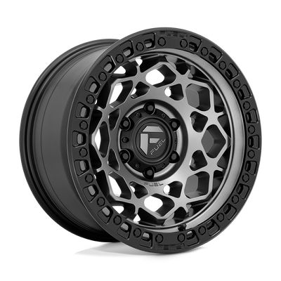 Fuel - D784 UNIT - Gunmetal - GUNMETAL WITH MATTE BLACK RING - 17" x 9", 1 Offset, 5x127 (Bolt Pattern), 71.5mm HUB