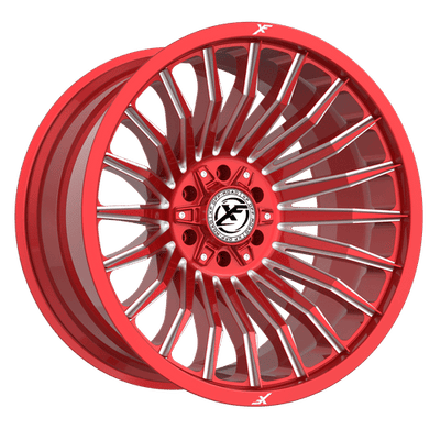 XF Off-Road - XF-231 - Red Milled - 22" x 12", -44 Offset, 8x170/180 (Bolt pattern), 125.2mm HUB