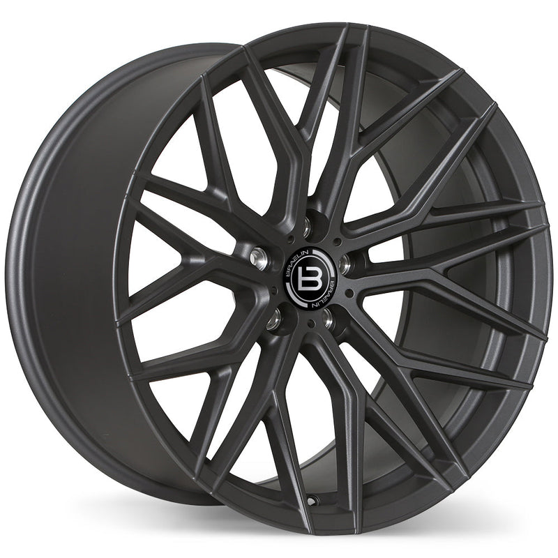 Braelin - BR10 - Gunmetal - Matte Graphite - 20" x 10.5", 30 Offset, 5x108 (Bolt Pattern), 67.1mm HUB