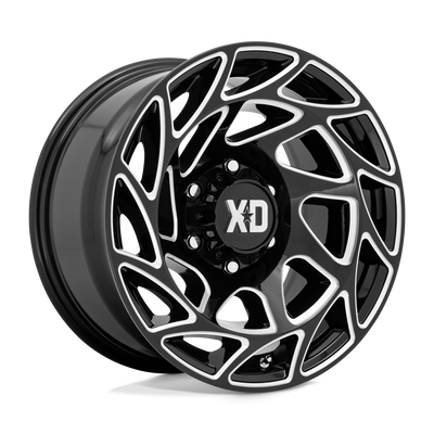 XD Series - XD860 ONSLAUGHT - Black - GLOSS BLACK MILLED - 17" x 9", 0 Offset, 6x139.7 (Bolt Pattern), 106.1mm HUB