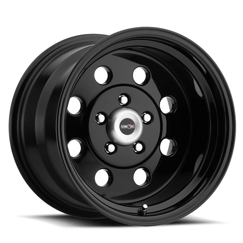Vision Wheel American Muscle - 531 SPORT LITE - Black - Gloss Black - 15" x 10", 25 Offset, 5x114.3 (Bolt Pattern), 83.1mm HUB