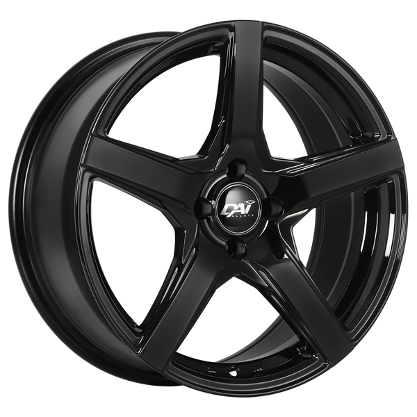 Dai Alloys - Cor - Black - Gloss Black - 16" x 7", 40 Offset, 5x114.3 (Bolt Pattern), 67.1mm HUB