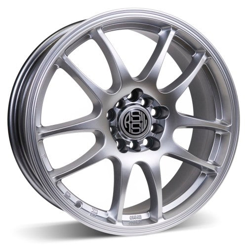 RSSW - Velocity - Silver - Hyper silver - 15" x 6.5", 40 Offset, 5x100/114.3 (Bolt Pattern), 73.1mm HUB